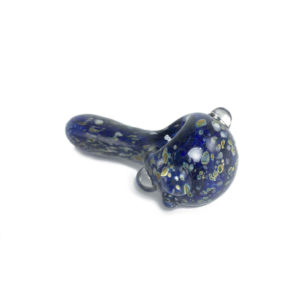 Empire Glassworks Frit Spoon Pipe - Navy Blue