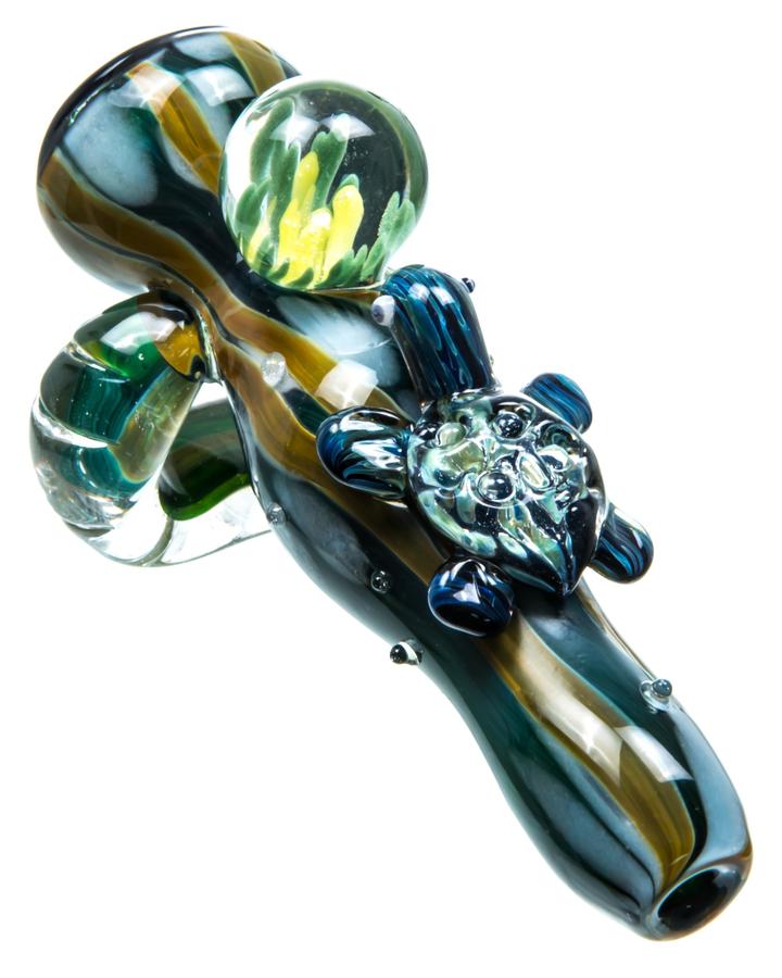 empire glassworks sea turtle chillum hand pipe