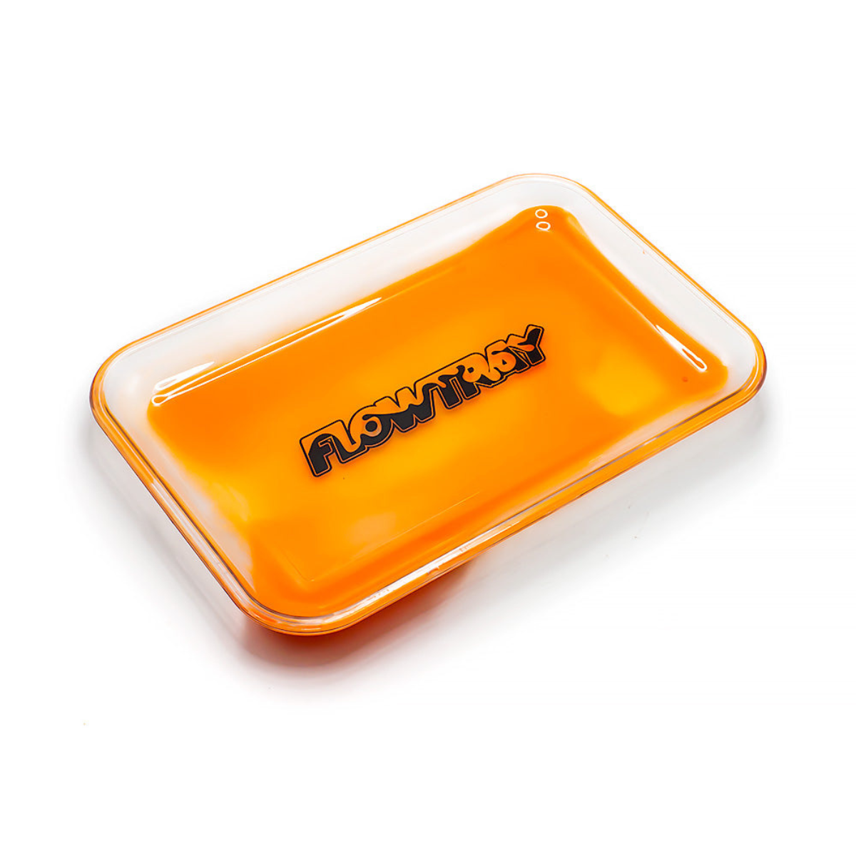 flowtray quicksand fluorescent rolling tray neon orange glow