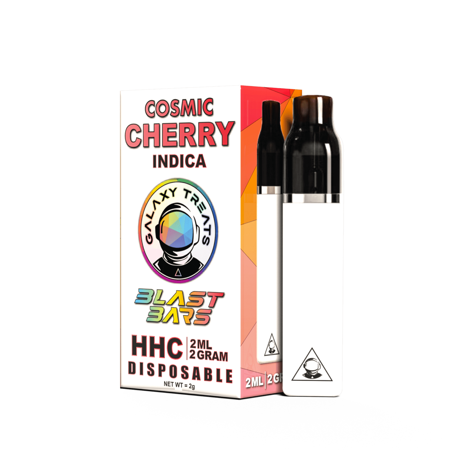 galaxy treats cosmic cherry hhc  disposable vape pen indica 2 gram