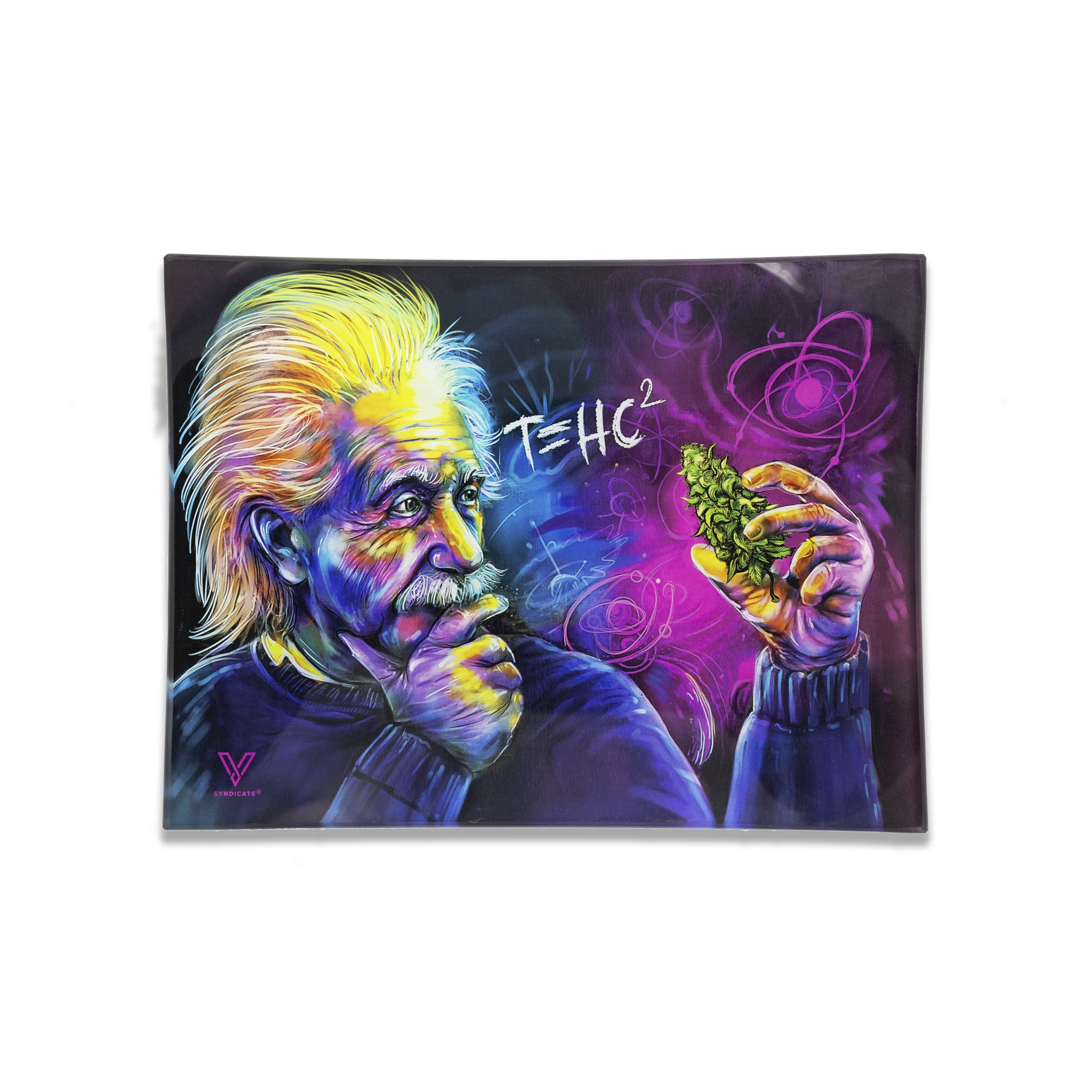 glass rolling tray einstein small v syndicate
