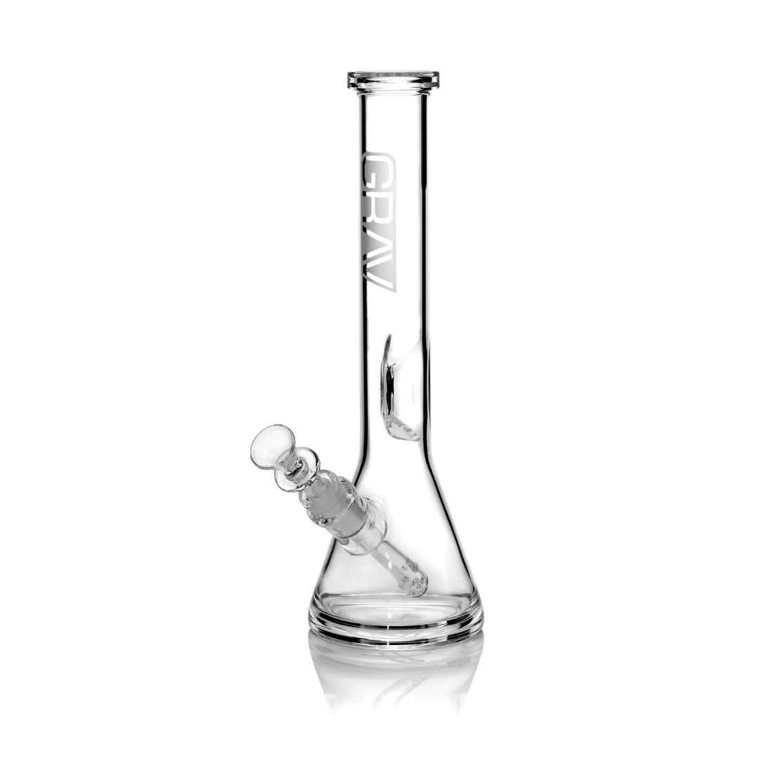 GRAV Medium Beaker Base Water Pipe 12 Inch Glass Bong