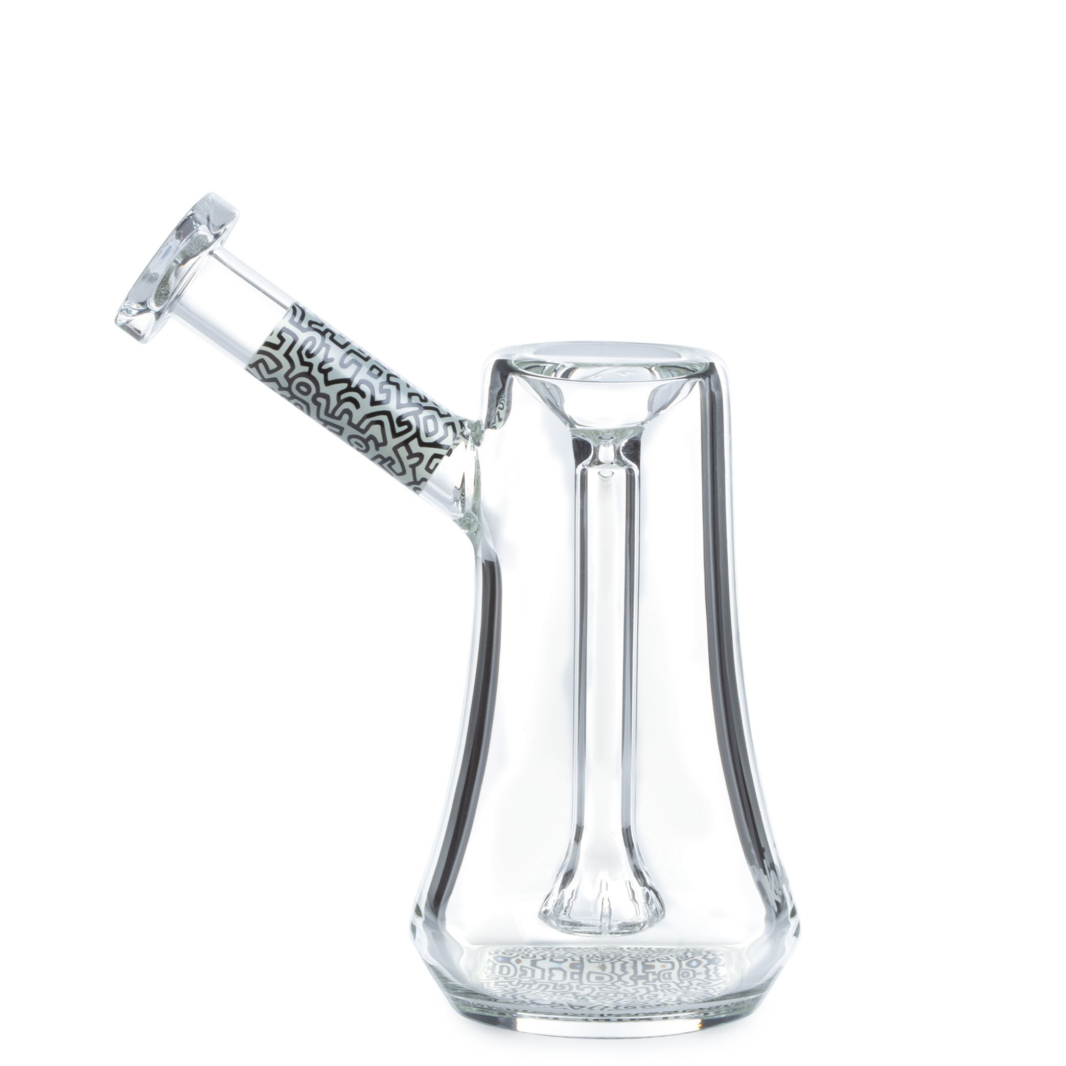 keith haring bubbler pipe black and white