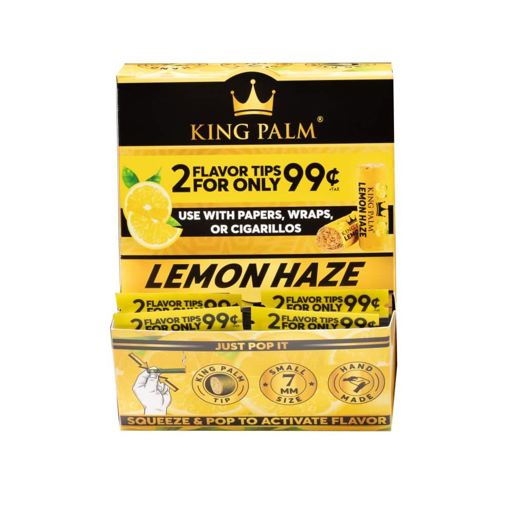 king palm flavor tips lemon haze display box