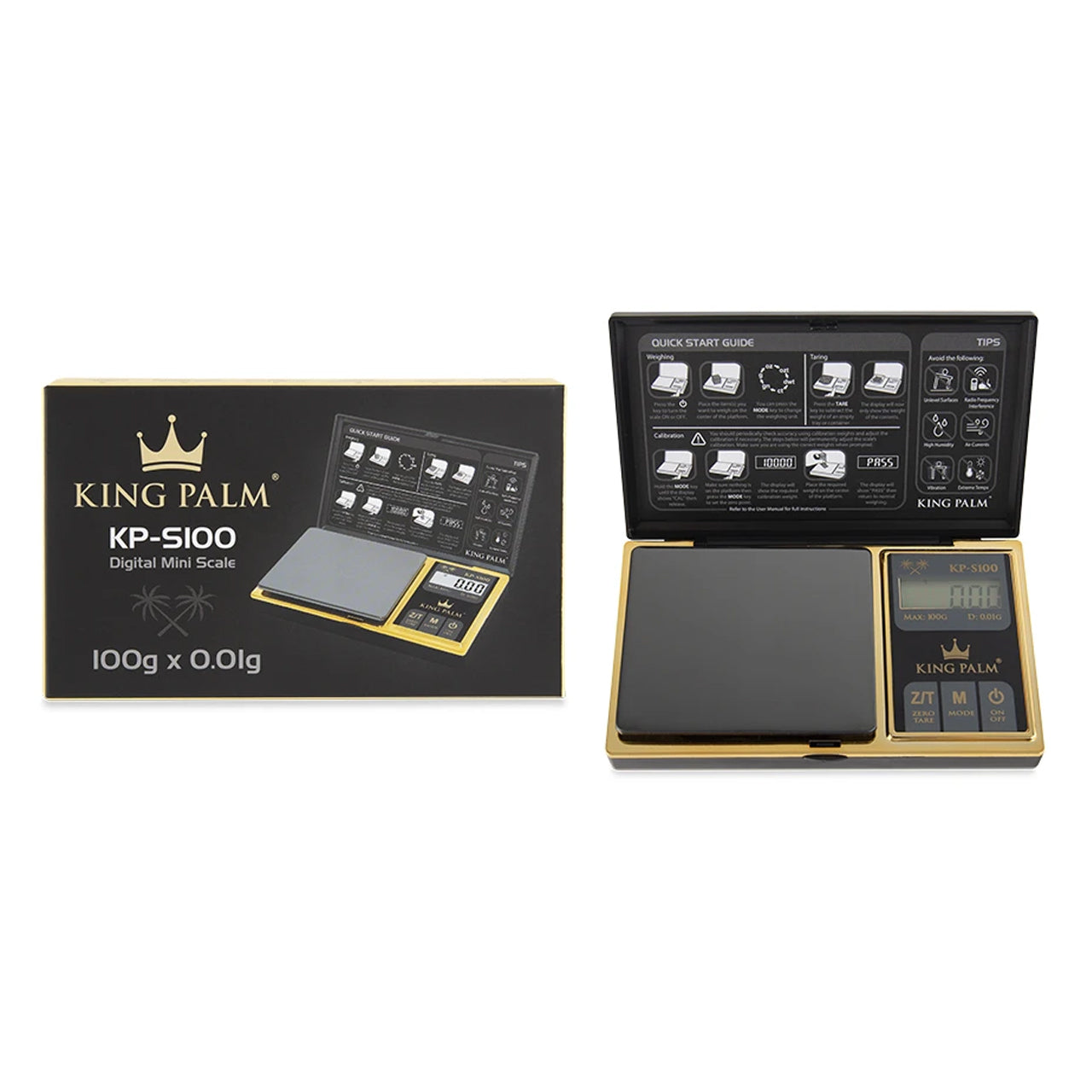 king palm gold mini digital scale 100g