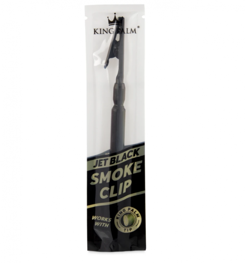 king palm roach clip jet black