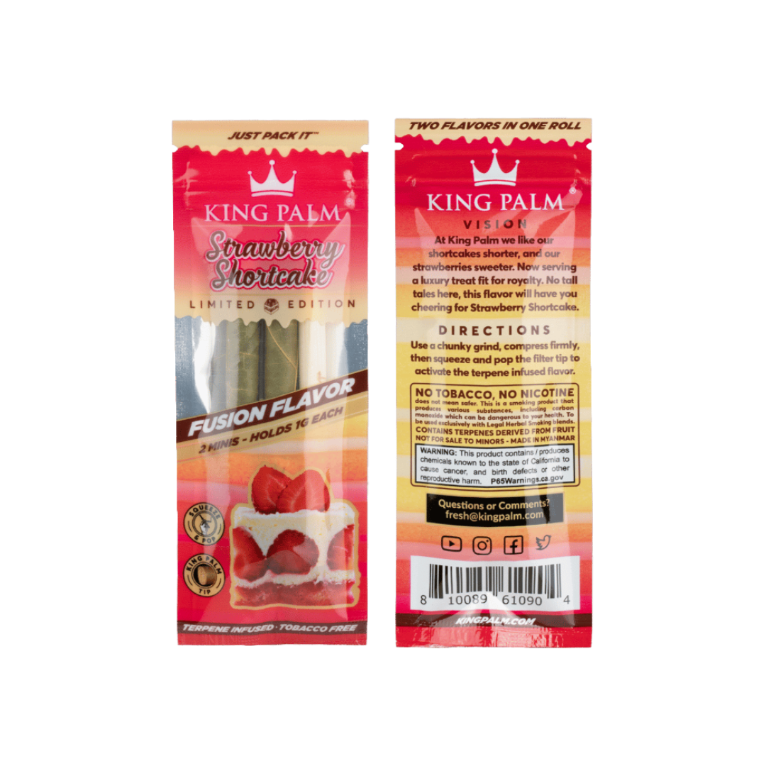 king palm strawberry shortcake limited edition mini rolls