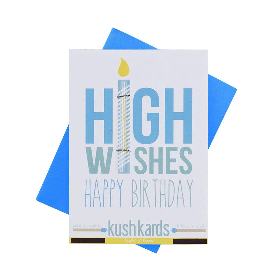 kushkards high wishes happy birthday card