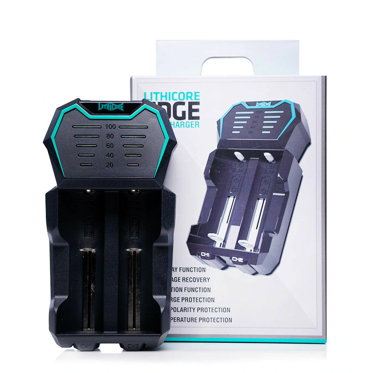 lithicore edge 2 bay charger