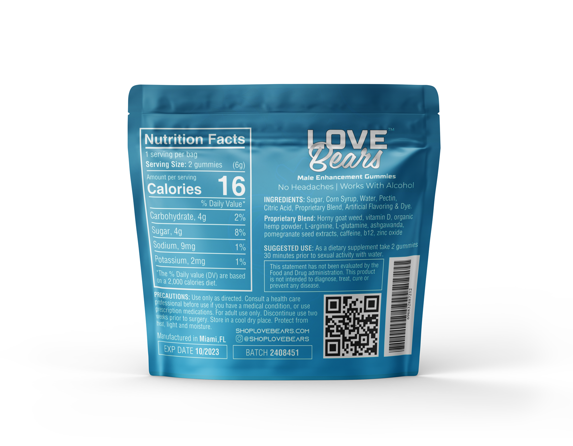 love bears male sexual enhancement gummies ingredients