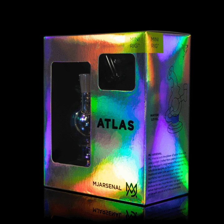 mj arsenal atlas mini rig box iridescent collection
