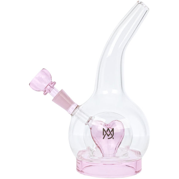 その他 Pink gold glass pipe Pink and Gold Fumed Bubbler with Slime Carb – Tako Glass