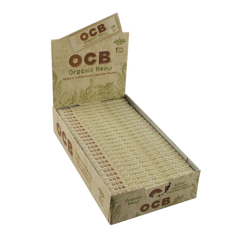 ocb organic hemp rolling papers box