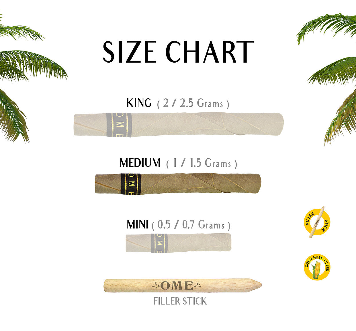 ome palm leaf size chart pre rolls