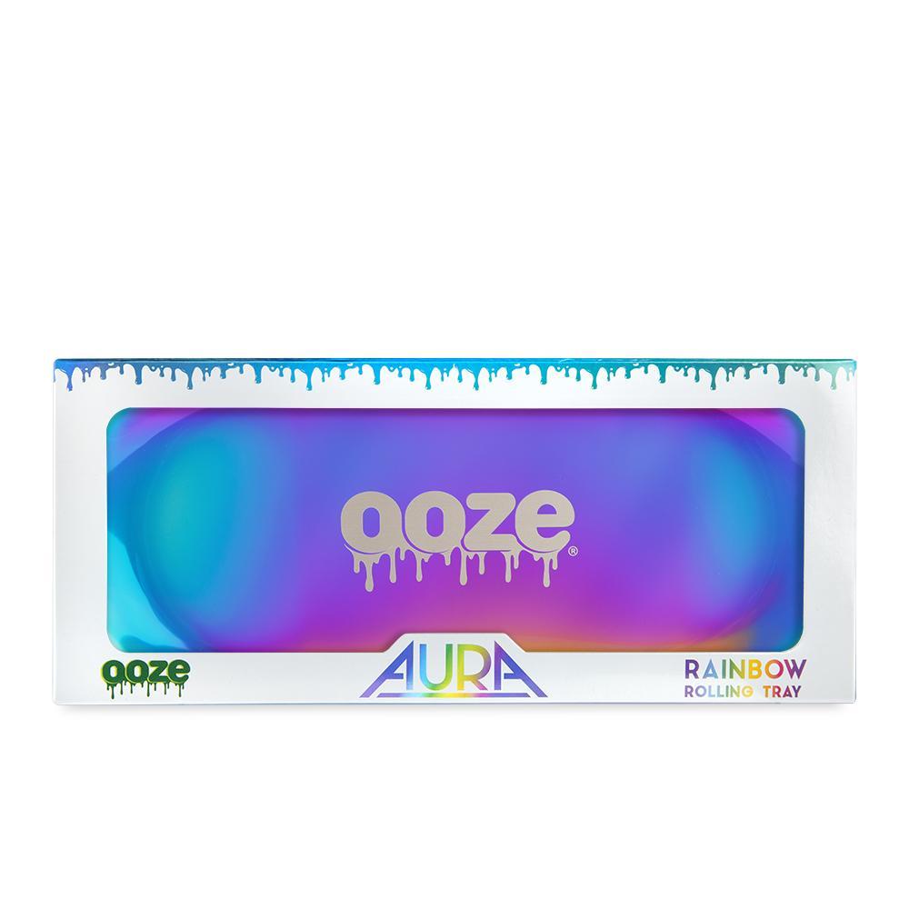 ooze aura rainbow rolling tray box