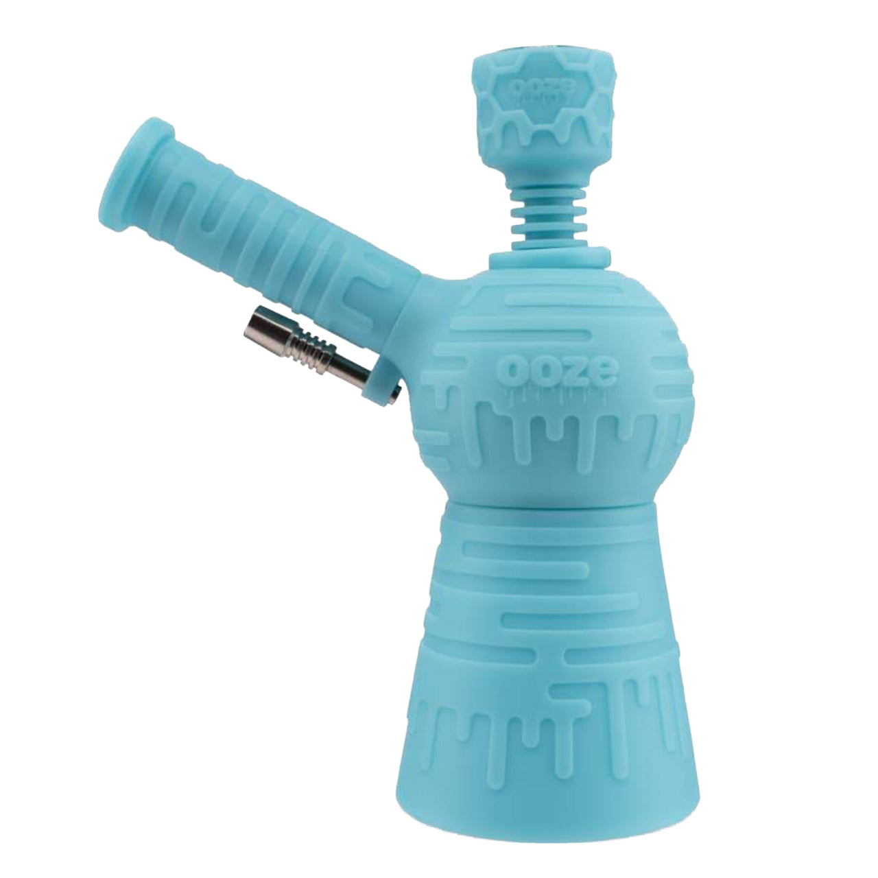 ooze blaster silicone water pipe dab rig aqua teal