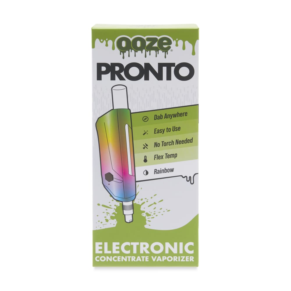 ooze pronto electronic concentrate vaporizer dab straw rainbow