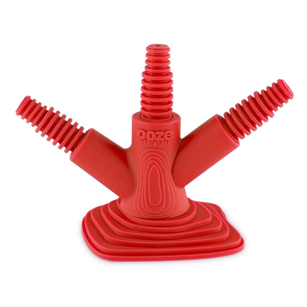 ooze silicone banger hanger stand scarlet red