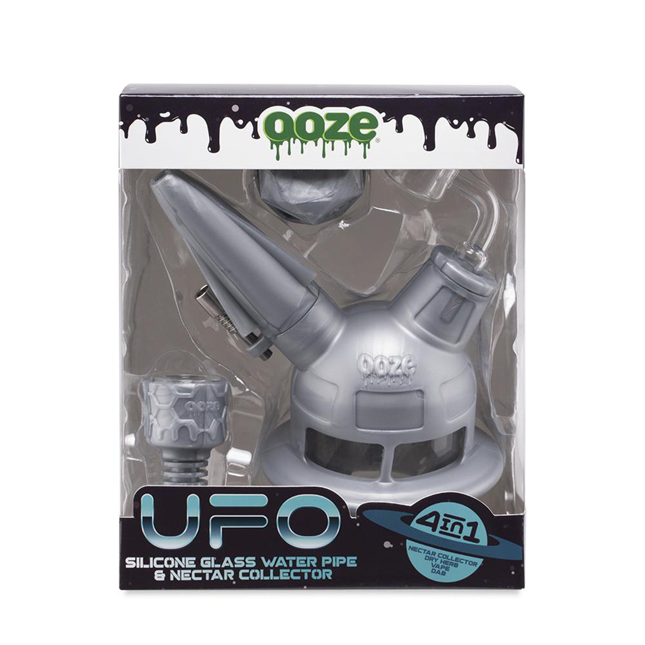 ooze ufo silicone water pipe dab rig box