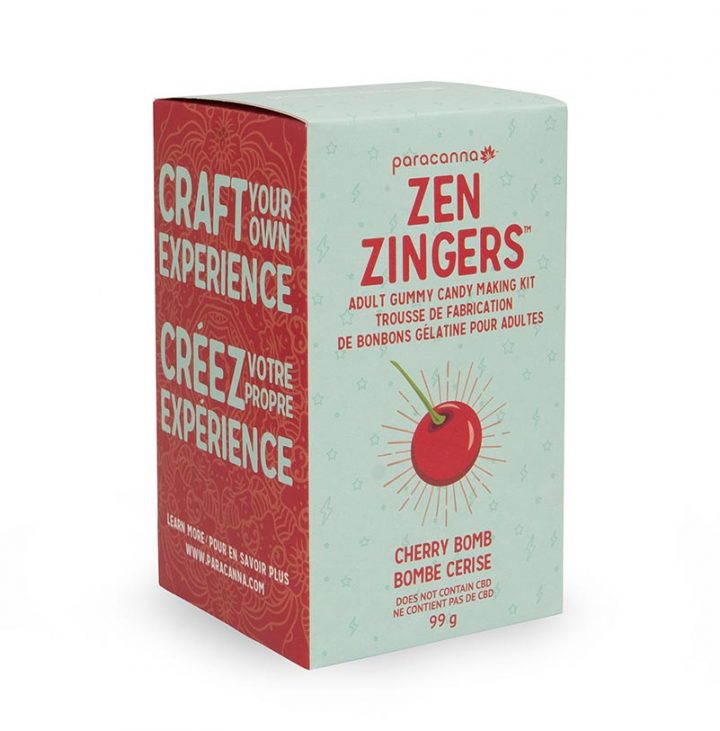 paracanna zen zingers cherry bomb gummies kit