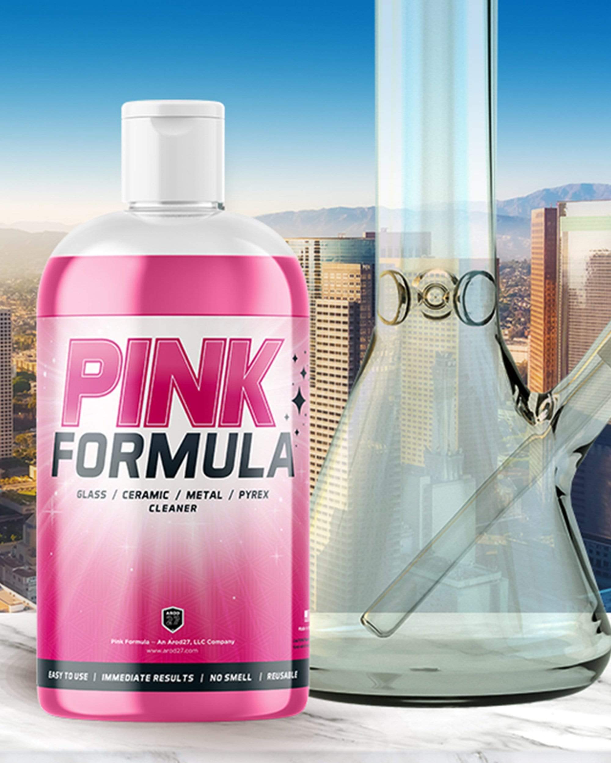 pink formula glass bong cleaner