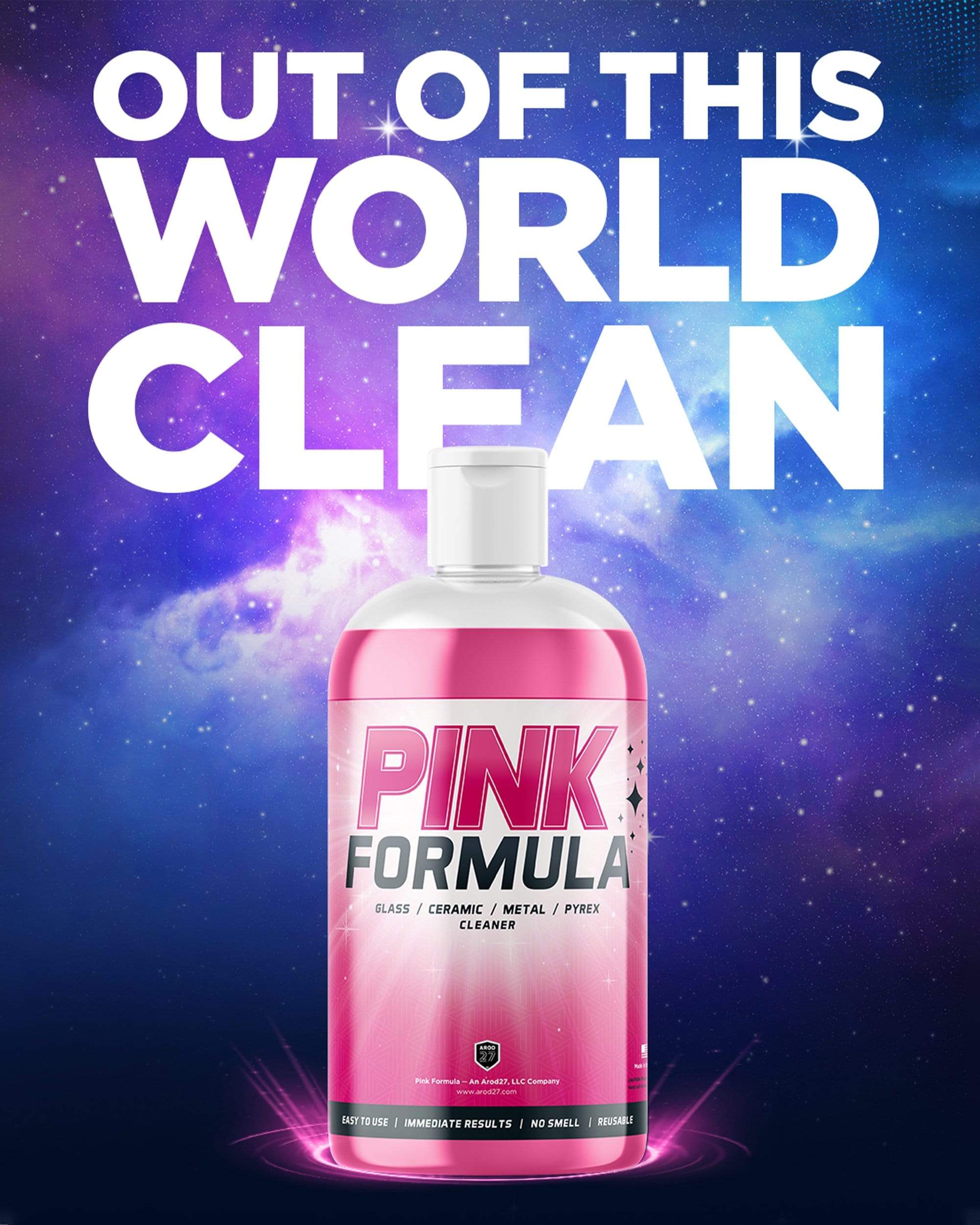 Pink Formula + Abrasive 420 & 710 Glass Cleaner - Bubble Gum Scented Strong  Cleaning Solution for Glass, Ceramic, & Metal Surfaces - Made with  Himalayan Salt (16 Fl Oz) : Health & Household 