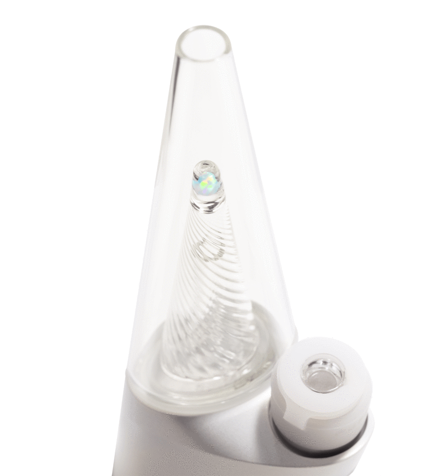 puffco peak pro opal glass top white