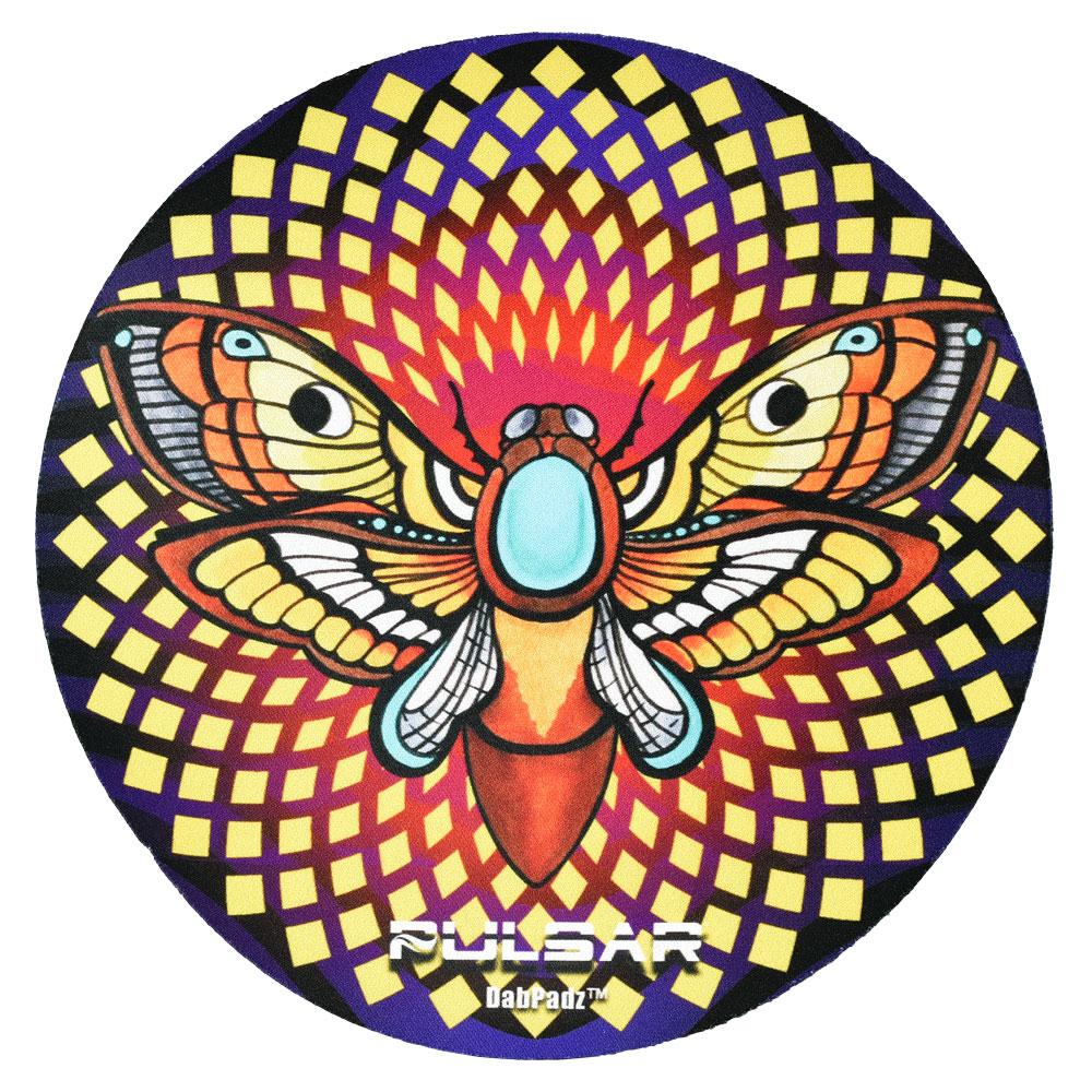 pulsar dabpadz dab mat psychedelic moth butterfly