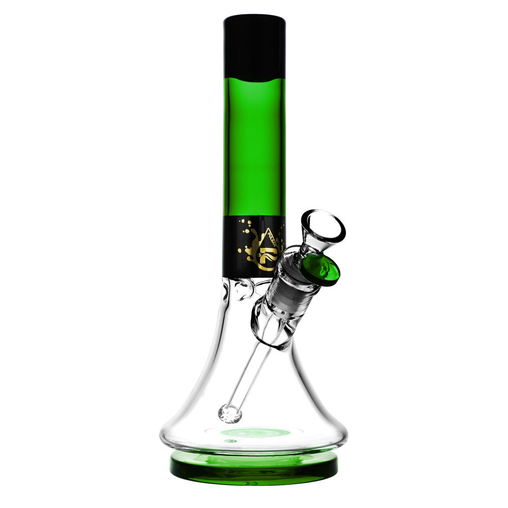 pulsar high class glass beaker bong green