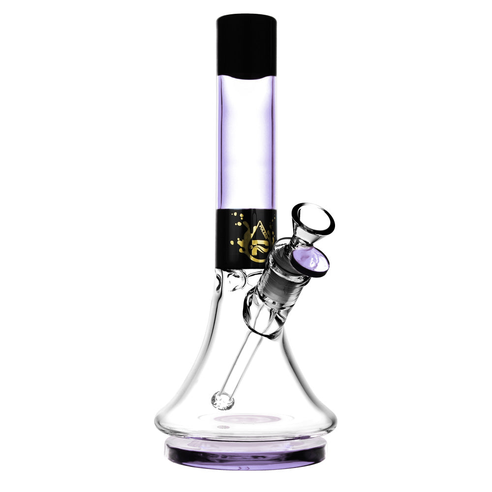 pulsar high class glass beaker bong purple