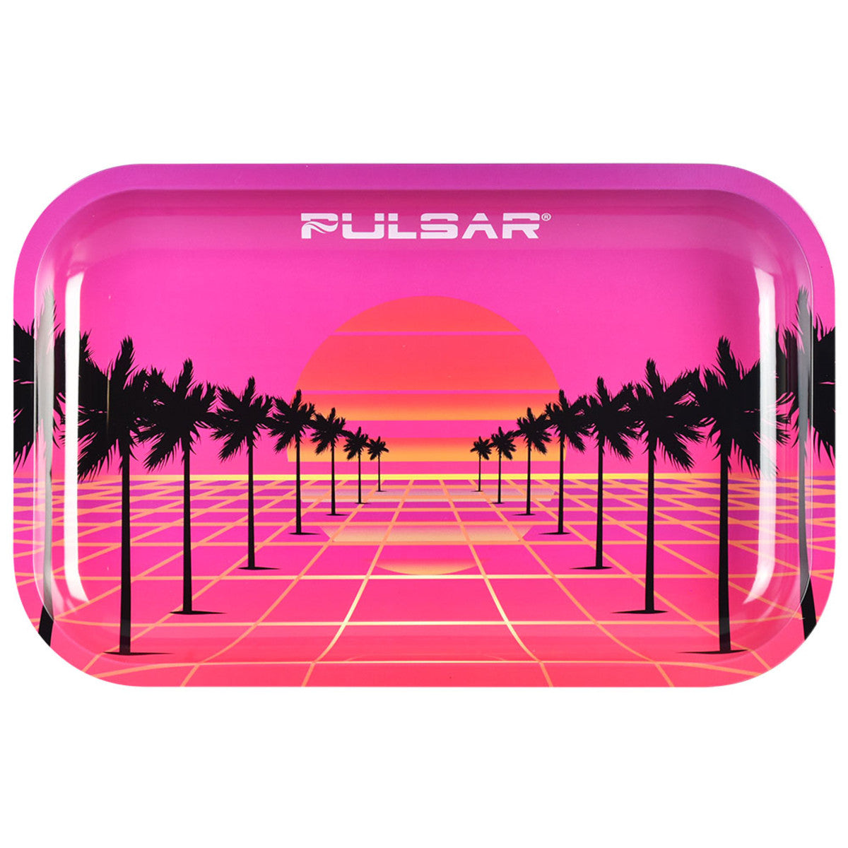 pulsar metal rolling tray 84 sunset pink orange