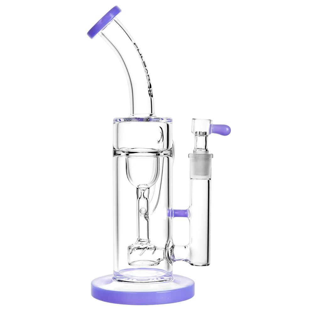 pulsar pearl recycler dab rig water pipe opaque purple