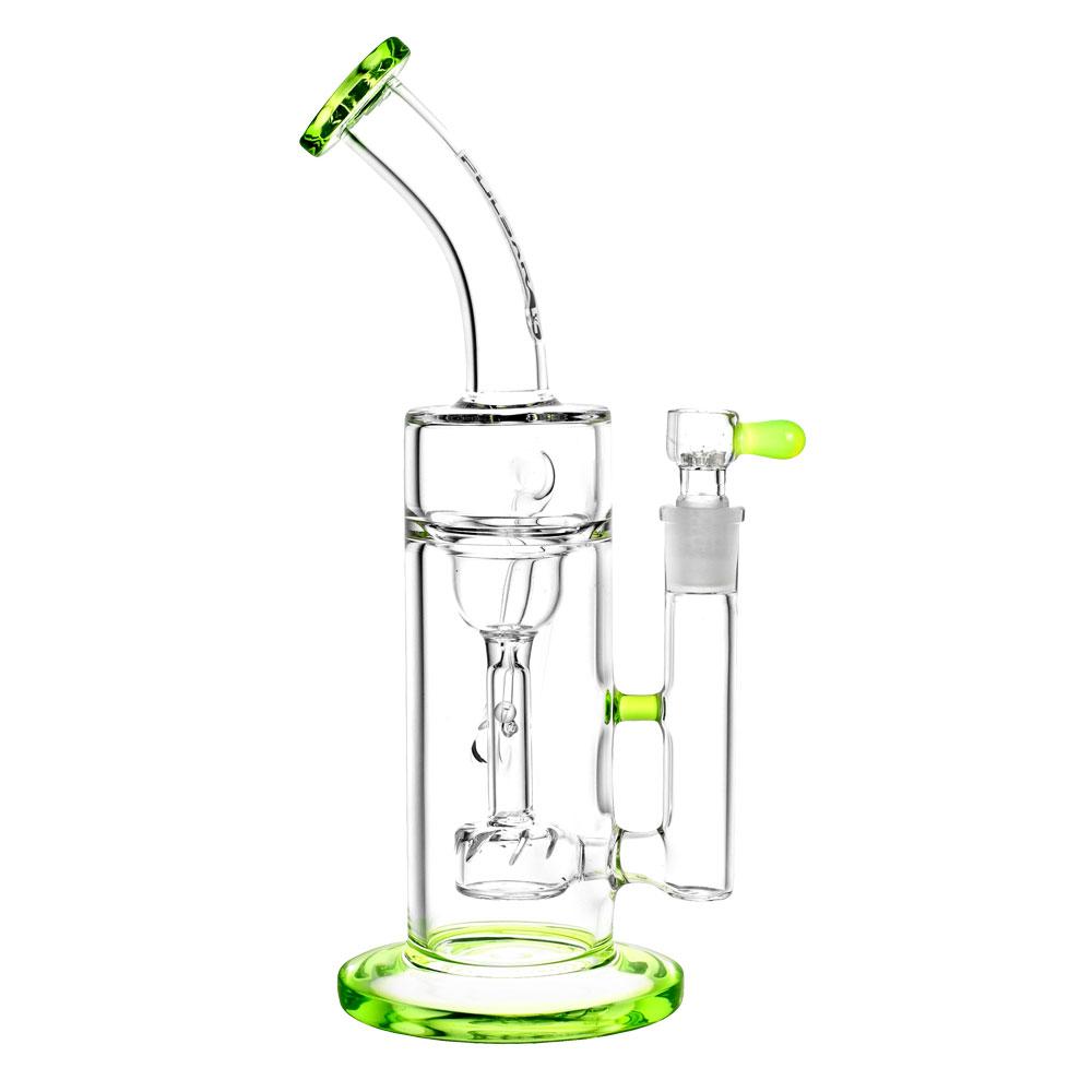 pulsar pearl recycler dab rig water pipe slime green