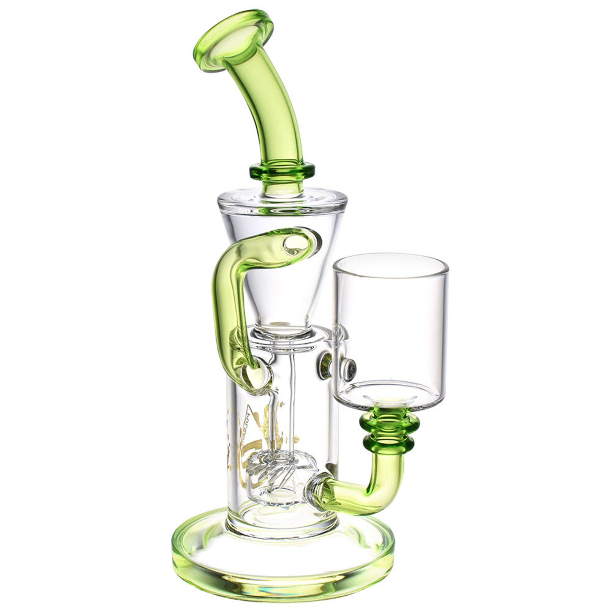 Pulsar Puffco Proxy Recycler Glass Water Pipe Green