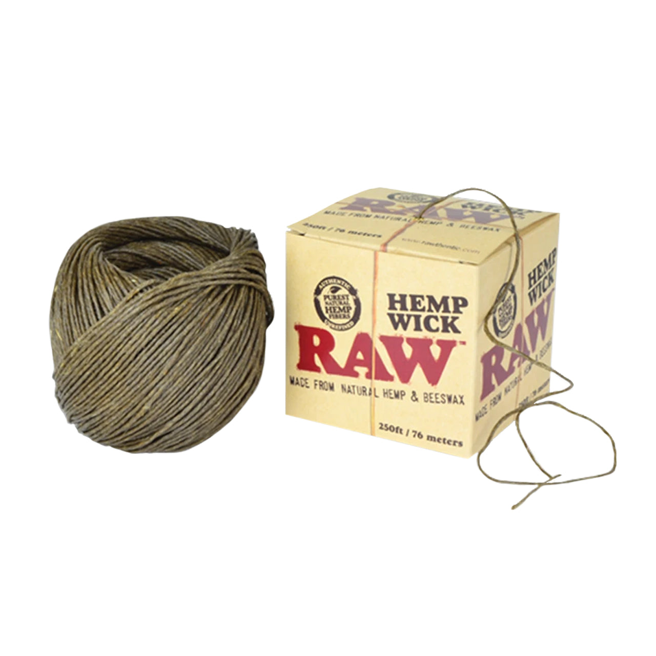 raw hemp wick european edition 250 ft