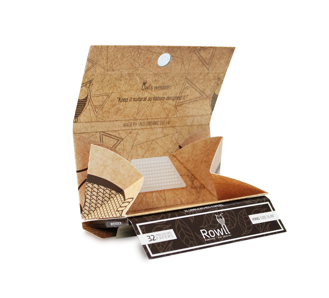 rowll king size herb rolling papers natural unbleached