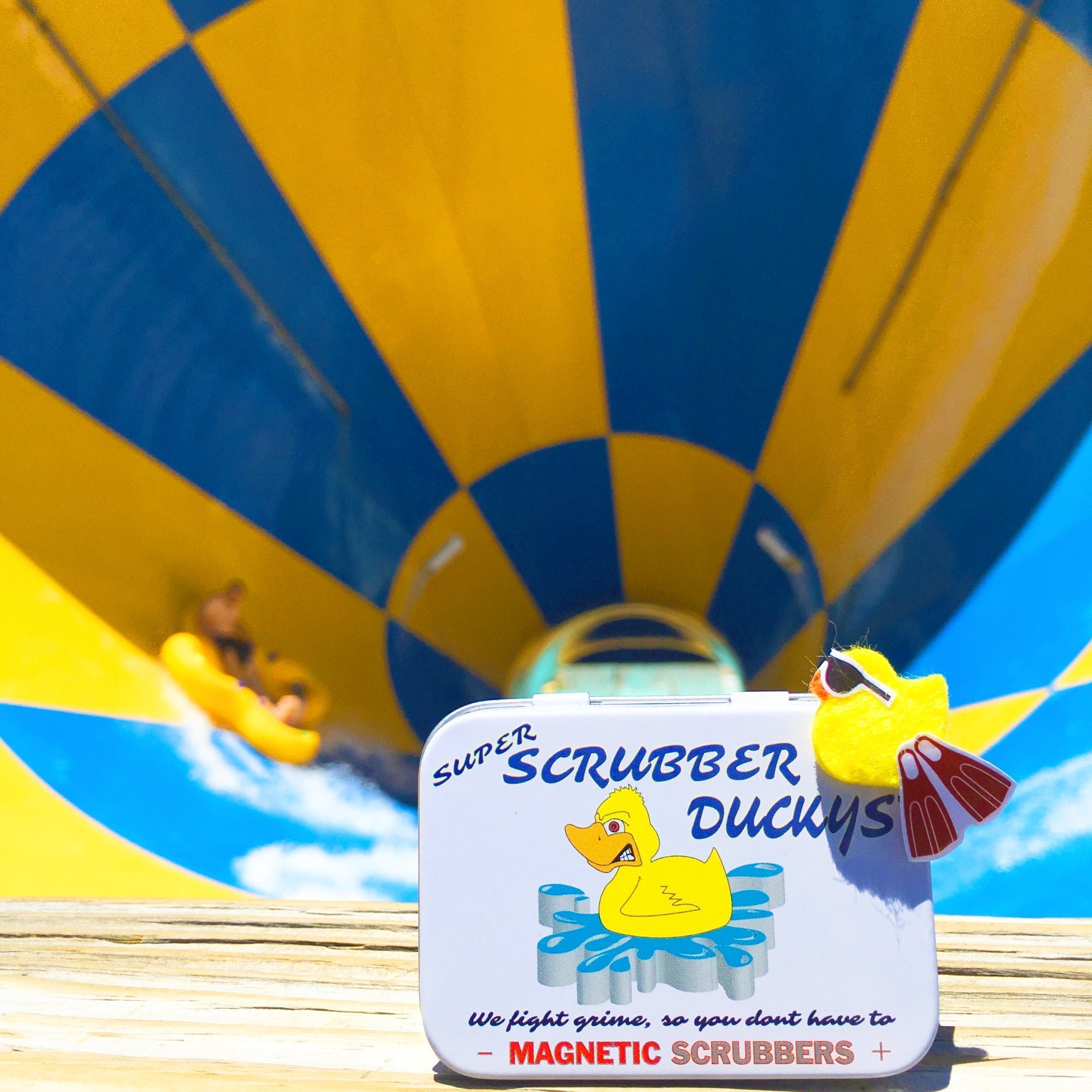 The NEW <strong>Super Scrubber Duckys</strong> are now washable and feature double-strength magnets! Each Ducky can also be cut to size to fit into smaller water pipes.