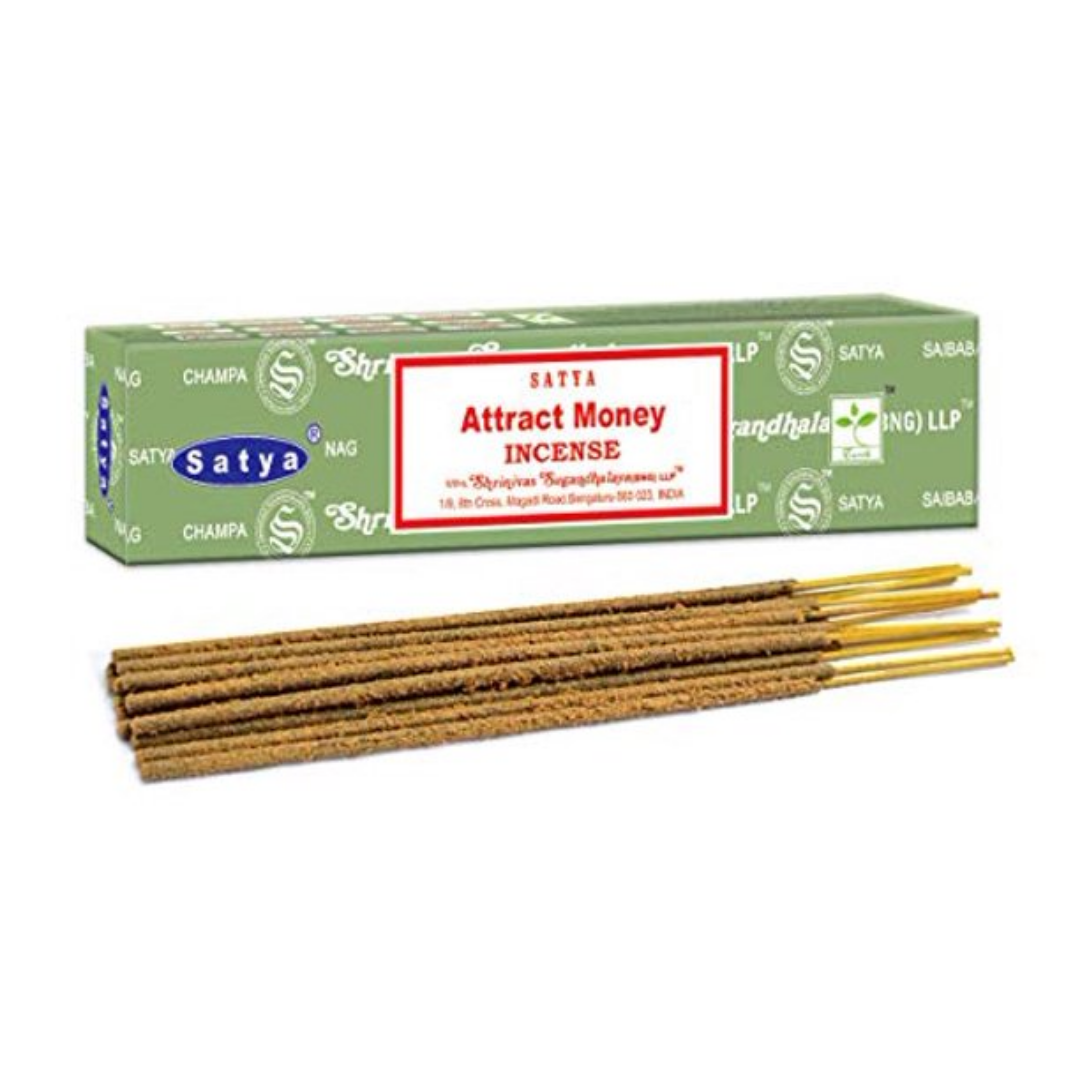 satya sai baba incense attract money 15 gram green