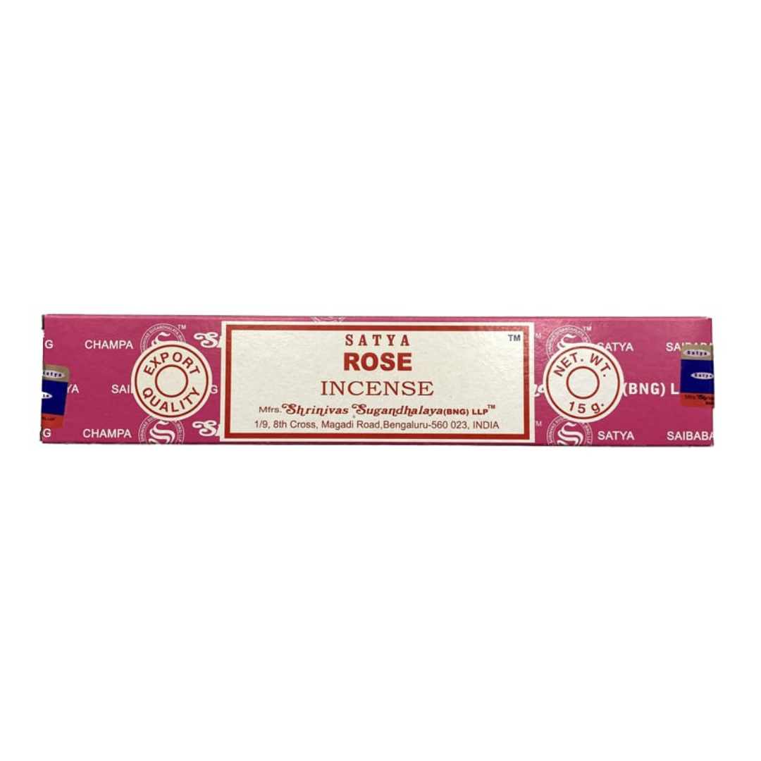 satya sai baba incense sticks fresh rose 15 gram box