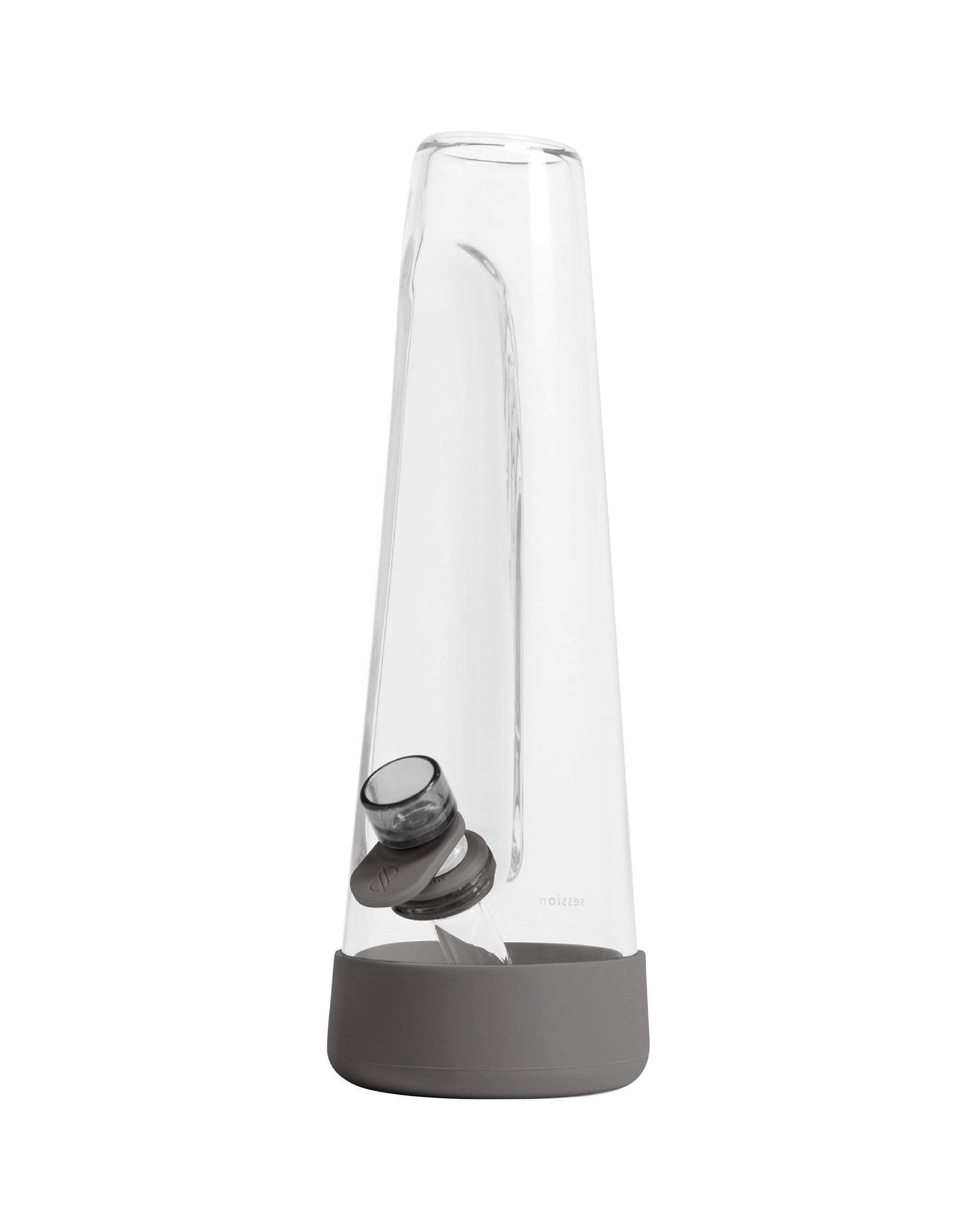 session goods glass bong charcoal grey