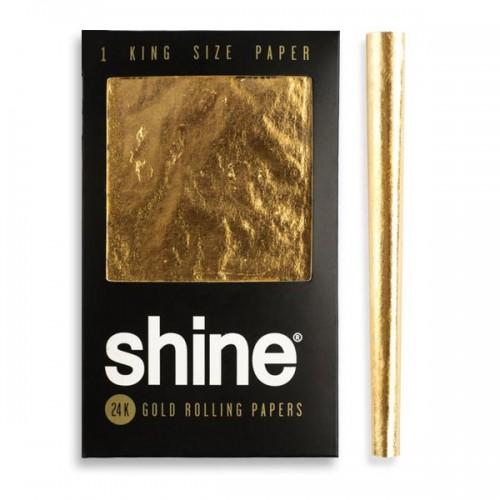 shine 24k gold rolling papers king size