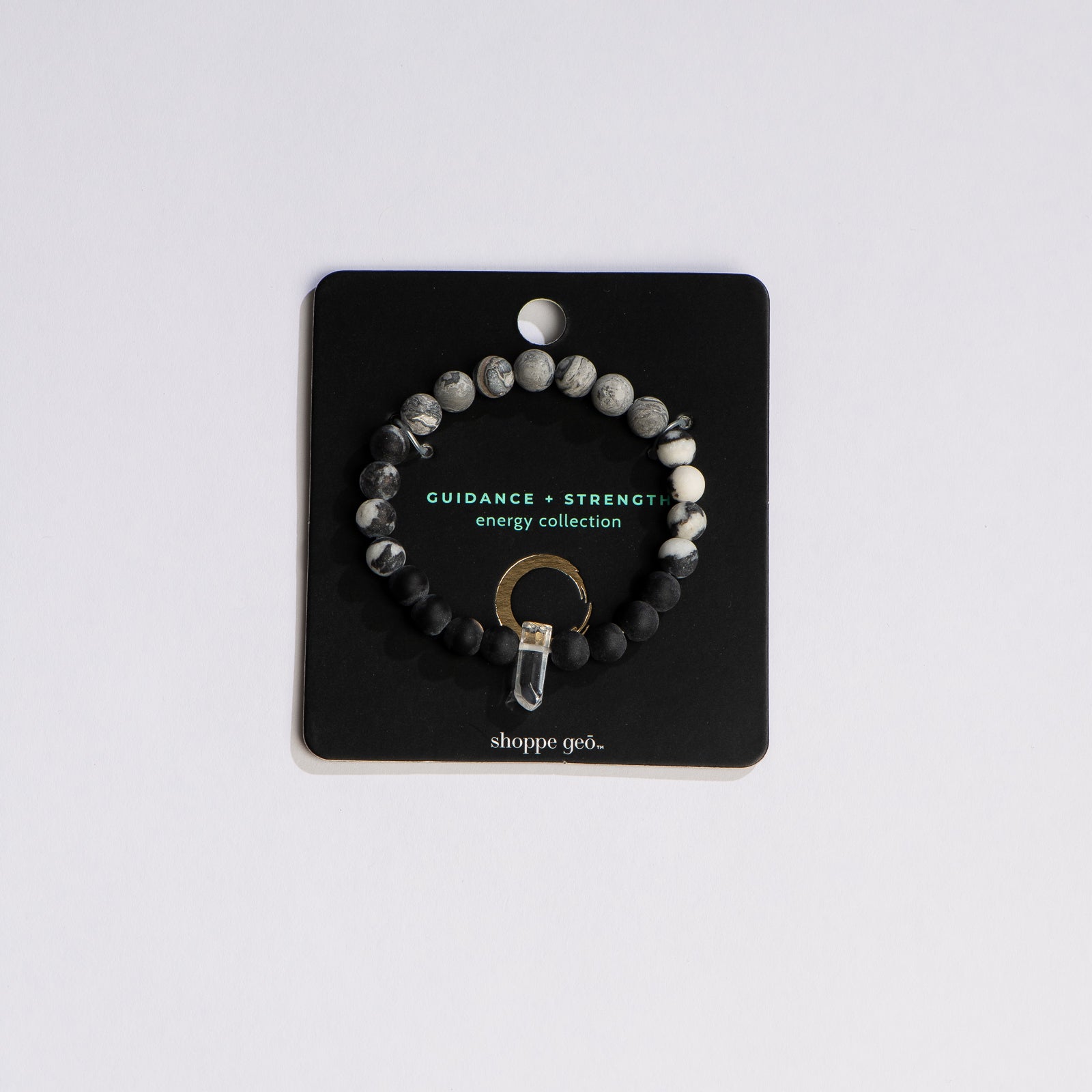 shoppe geo energy collection guidance strength gemstone bracelet