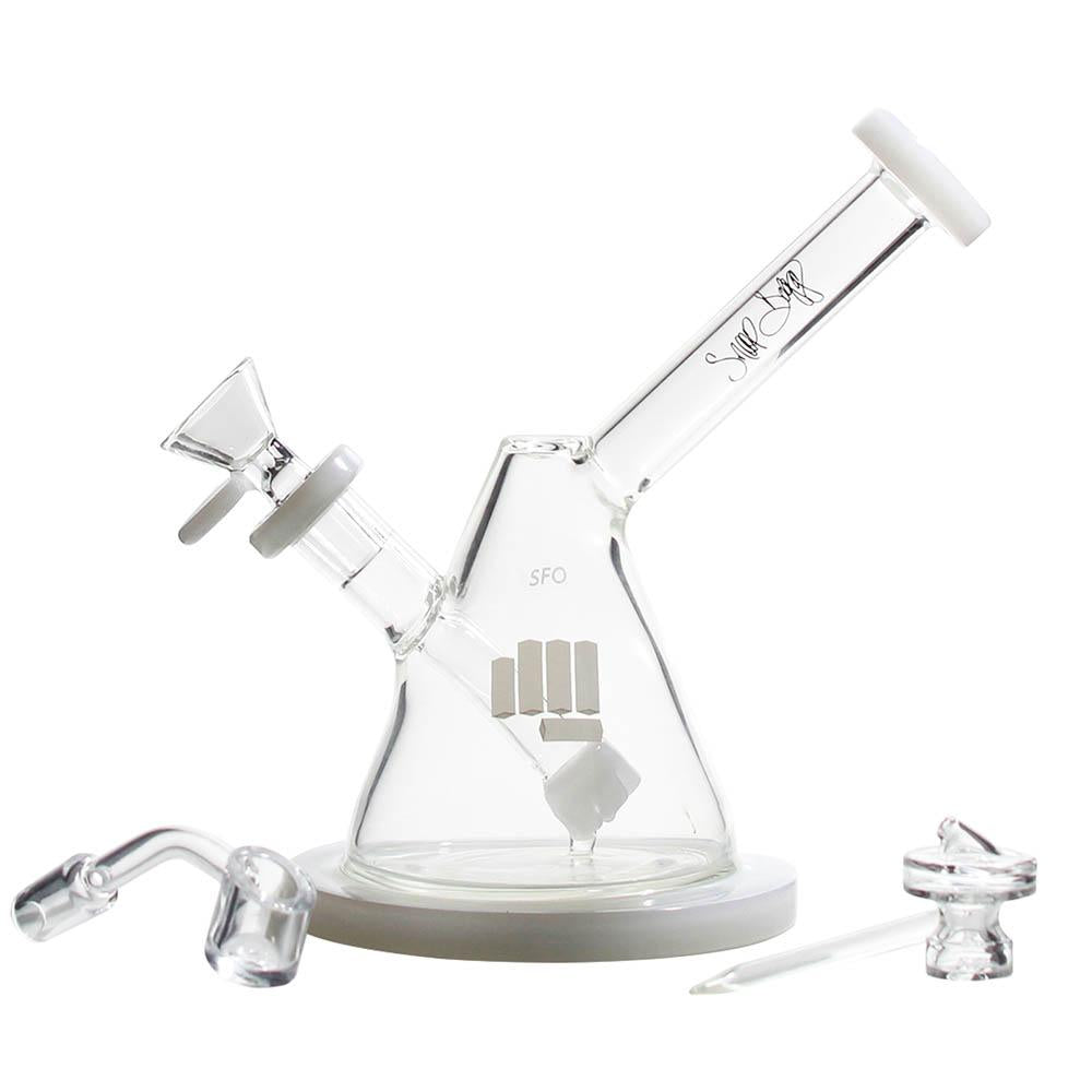 snoop pounds sfo water pipe dab rig white