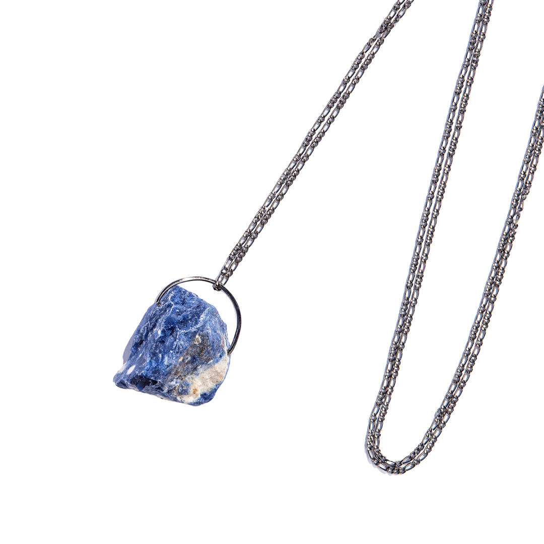 Sodalite Stone Necklace Crystal Jewelry Shoppe Geo
