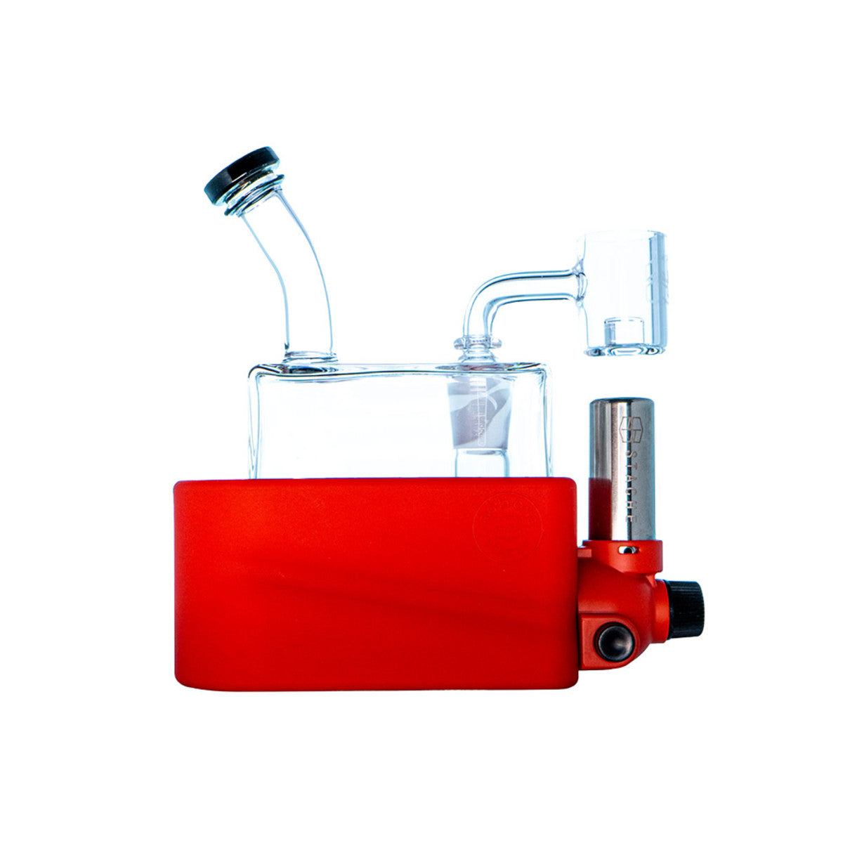 stache products rio matte portable dab rig red
