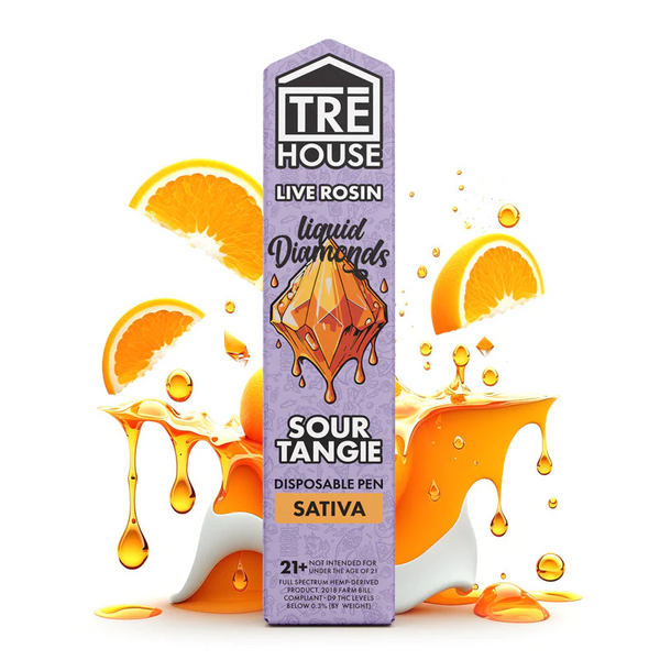 TRE House Sour Tangie Live Rosin Vape Pen - BOOM Headshop