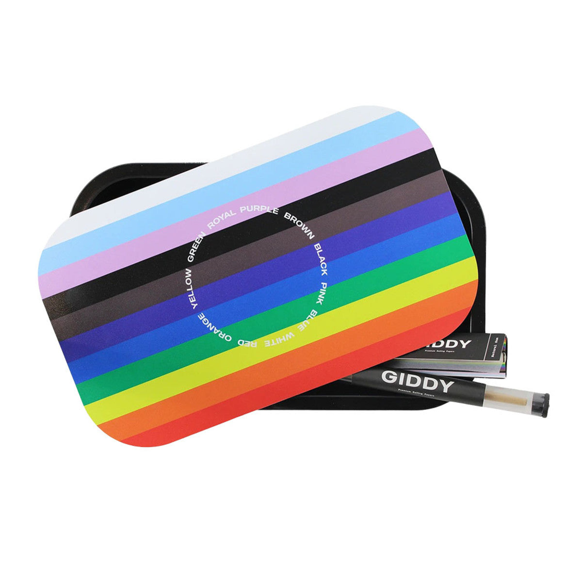 Ugly House Giddy Rolling Tray Bundle - Rainbow