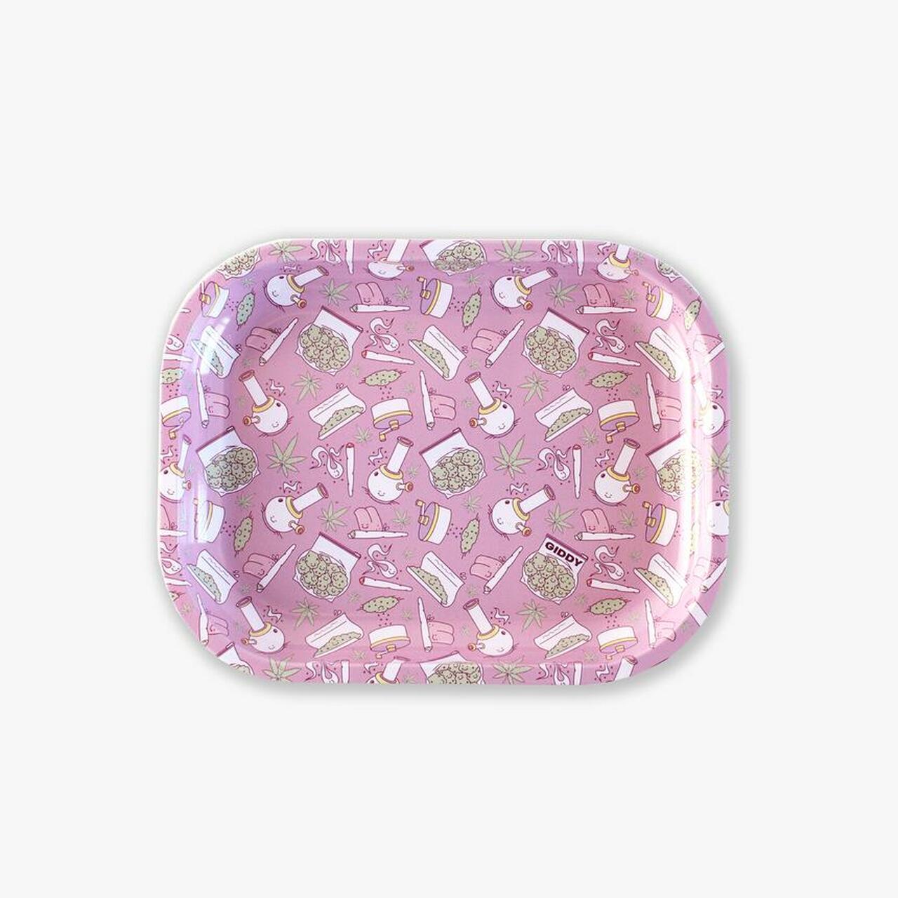 PATTERN ROLLING TRAY: PINK