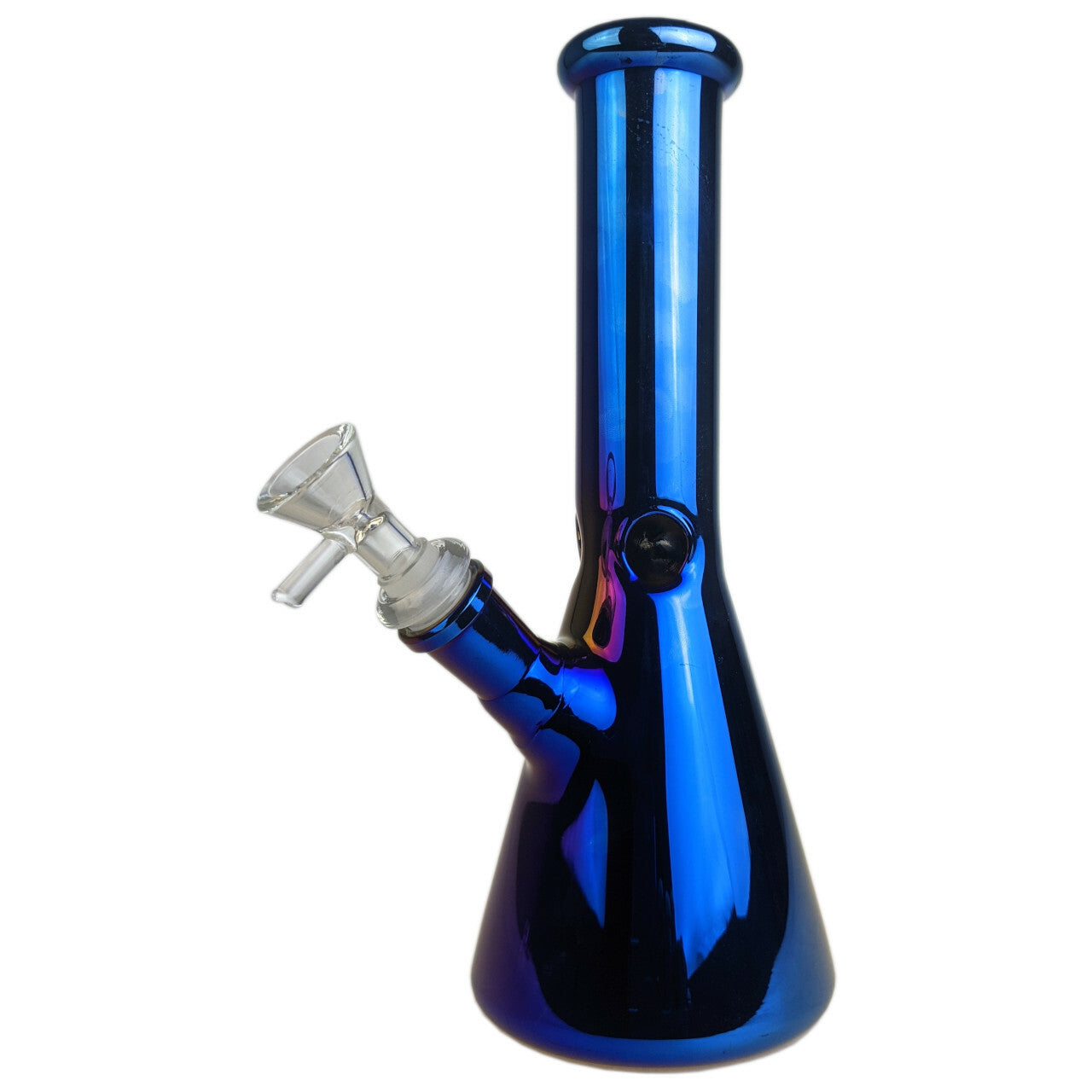 wildcat water pipes 10 inch electro plated bong blue