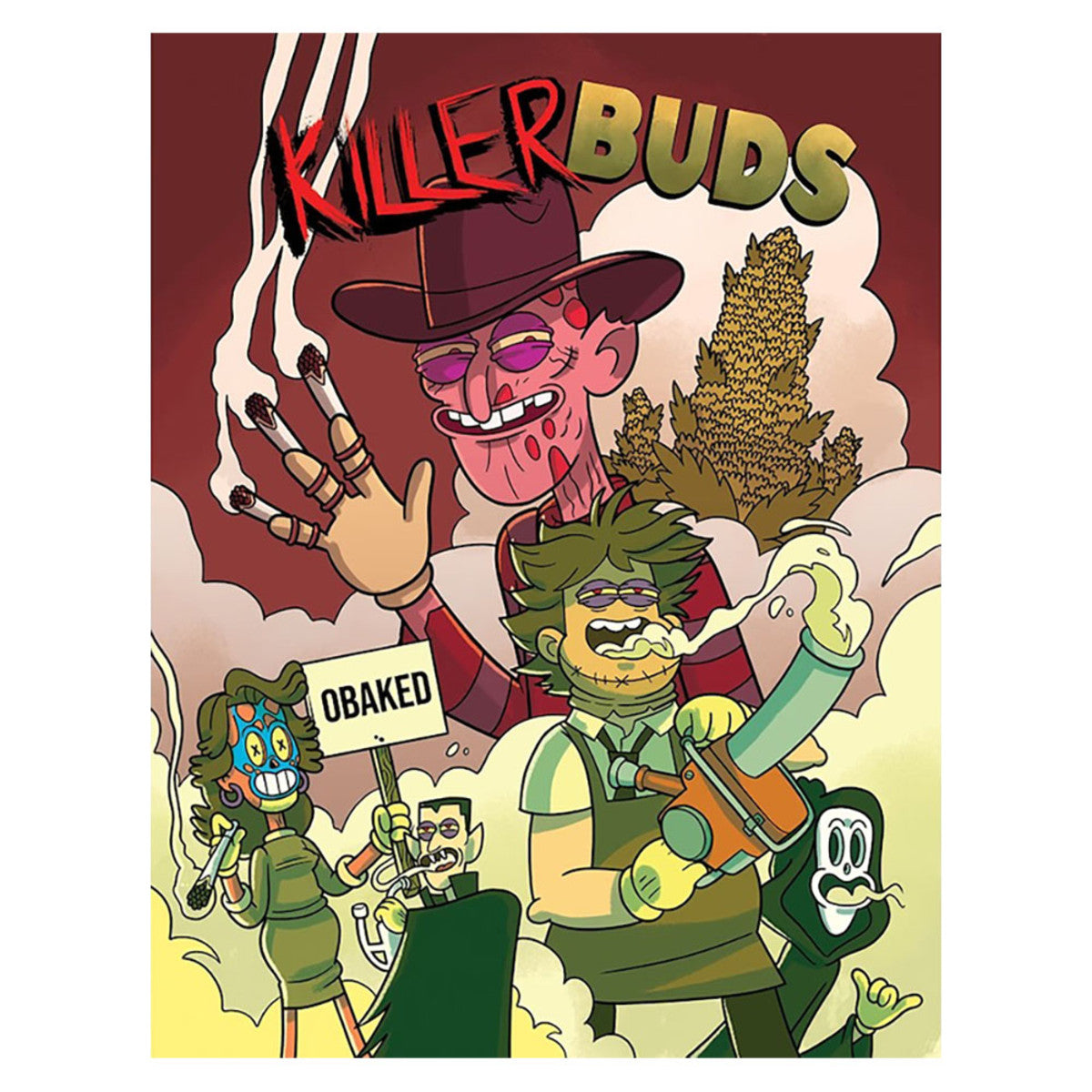 Wood Rocket Killer Buds Stoner Themed Adult Coloring Book